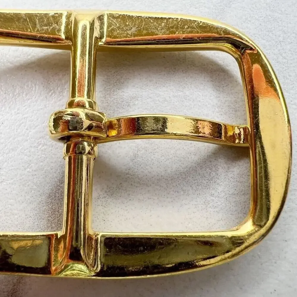 Vintage Gold Tone Simple Basic Belt Buckle for up to 1 Inch Belt